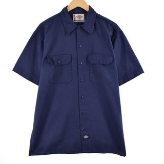 ディッキーズ(Dickies)の古着 ディッキーズ Dickies 半袖 ワークシャツ メンズXL /eaa327837(シャツ)