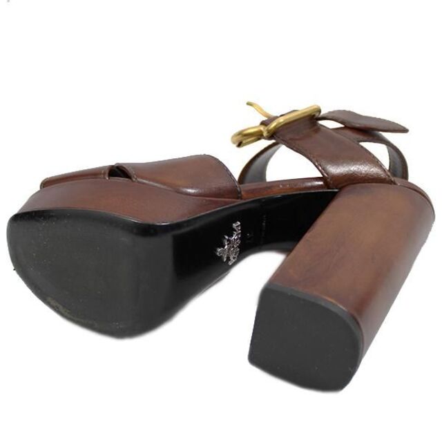 PRADA(プラダ)のプラダ 靴 PRADA サンダル 約24cm ブラウン JJS01611 レディースの靴/シューズ(サンダル)の商品写真