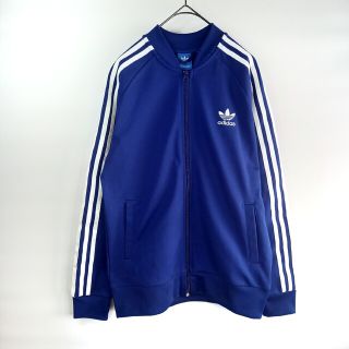 オリジナルス(Originals（adidas）)のアディダスオリジナルス　フルジップ　トラックジャケット　ジャージ　ストライプ　青(ジャージ)