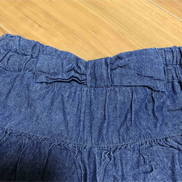 anyFAM(エニィファム)のanyFAM　キュロット　120　デニム　中古　エニィファム　インディゴ　ブルー キッズ/ベビー/マタニティのキッズ服女の子用(90cm~)(スカート)の商品写真