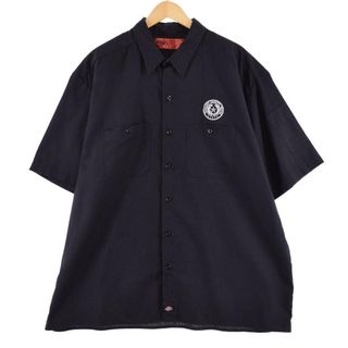 ディッキーズ(Dickies)の古着 ディッキーズ Dickies 半袖 ワークシャツ メンズXXL /eaa327758(シャツ)