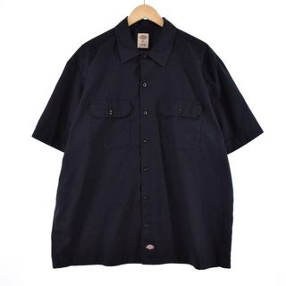 ディッキーズ(Dickies)の古着 ディッキーズ Dickies 半袖 ワークシャツ メンズXXL /eaa327821(シャツ)