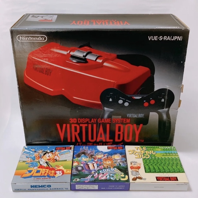 Nintendo バーチャルボーイ ソフト3本 ACアダプタ付きVIRTUALBOY