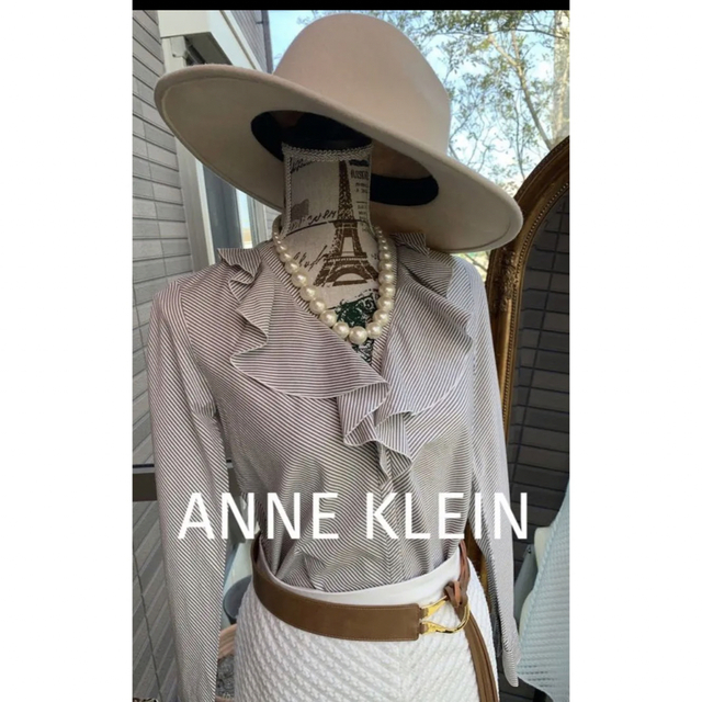 ANNE KLEIN(アンクライン)の綺麗なお姉さんのアンクラインエレガントなフリルブラウス レディースのトップス(シャツ/ブラウス(長袖/七分))の商品写真