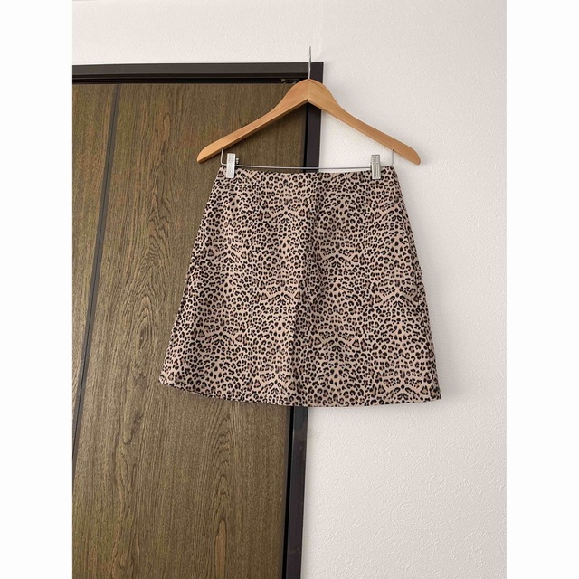 レオパード柄　台形スカート レディースのスカート(ミニスカート)の商品写真