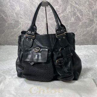 クロエ(Chloe)の【美品】Chloe クロエ ハンドバッグ レザー トートバッグ　大容量　a4(ハンドバッグ)