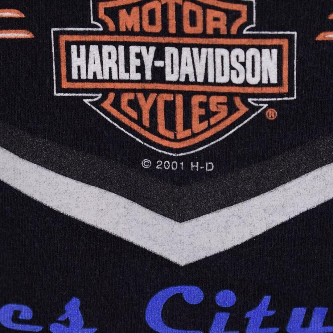 90年代 3D EMBLEM Harley-Davidson ハーレーダビッドソン 両面プリント モーターサイクル バイクTシャツ USA製 メンズXXL ヴィンテージ /eaa325069