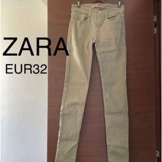 ザラ(ZARA)の【未使用品】ZARA カーキデニム　デニム　EUR32(デニム/ジーンズ)