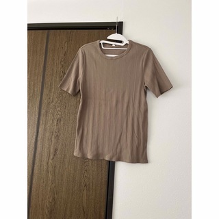 uniqlo ランダムリブクルーネックt(Tシャツ(半袖/袖なし))