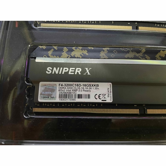 DDR4 メモリ 16GB 8GB×2枚 G.SKILL SNIPER X スマホ/家電/カメラのPC/タブレット(PCパーツ)の商品写真