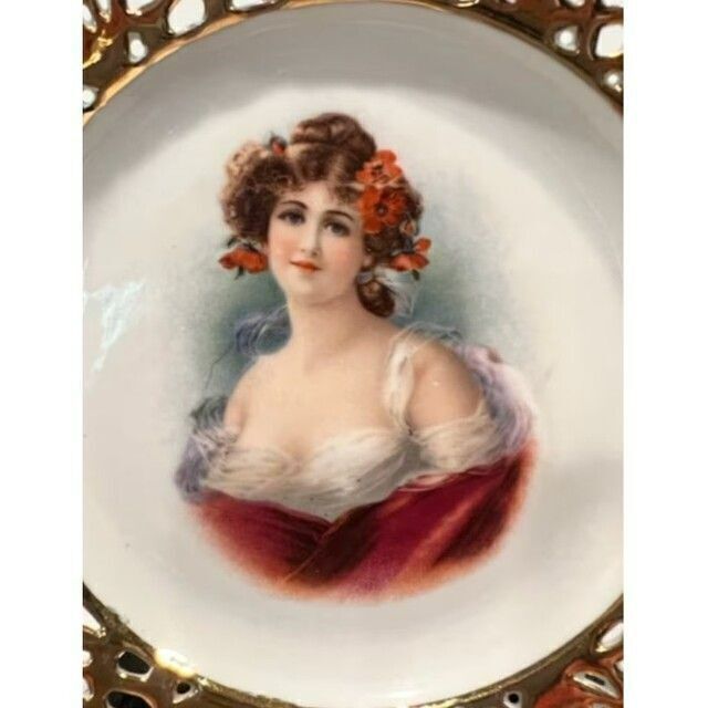 Aシューマン・ババリア プレート 飾り皿 女性像 ロイヤルヴィエナ