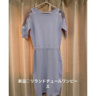 リランドチュール(Rirandture)の最終お値下げです♡新品タグ付き♡リランドチュールシースルーワンピース(ひざ丈ワンピース)