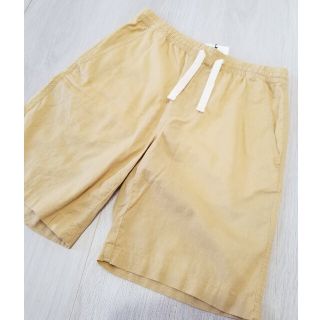 ザラ(ZARA)の新品　リネンコットンショートパンツ　ハーフパンツ　メンズ(ショートパンツ)