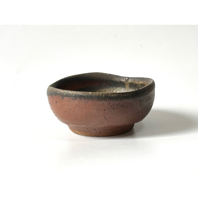 作家物 陶芸家 正宗悟 (杜康)備前 酒呑 備前焼 酒器 酒盃 ぐい呑 共箱