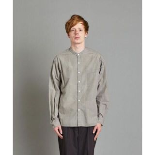 スティーブンアラン(steven alan)のSteven Alan スティーブンアラン チェックバンドカラーシャツ L(シャツ)