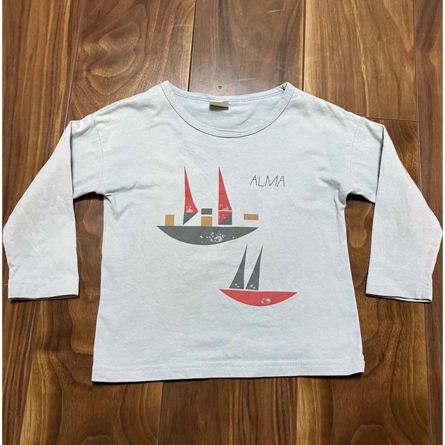 ヨット柄　カットソー100 キッズ/ベビー/マタニティのキッズ服男の子用(90cm~)(Tシャツ/カットソー)の商品写真