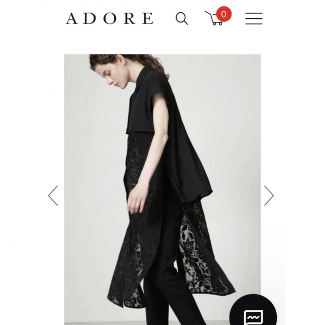 ADORE アドーア レースジレ ワンピース アンサンブル 未使用 - ベスト/ジレ