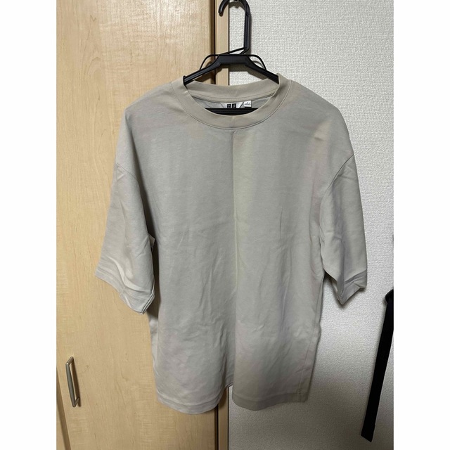 UNIQLO(ユニクロ)のエアリズムコットンオーバーサイズTシャツ（5分袖） メンズのトップス(Tシャツ/カットソー(半袖/袖なし))の商品写真