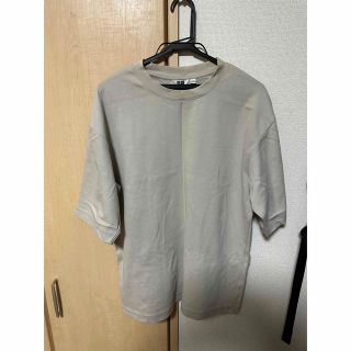 ユニクロ(UNIQLO)のエアリズムコットンオーバーサイズTシャツ（5分袖）(Tシャツ/カットソー(半袖/袖なし))