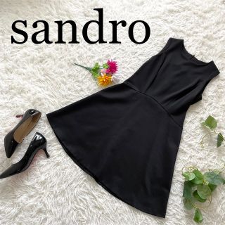 サンドロ(Sandro)のサキ様専用    フランス製♪sandro サンドロ/Aライン　ドレスワンピース(ひざ丈ワンピース)