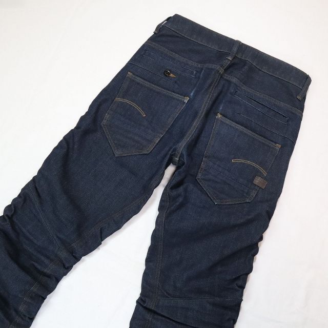 G-STAR RAW(ジースター)のジースターロウ STAQ 3D リップル加工 濃紺ジーンズ W27 メンズのパンツ(デニム/ジーンズ)の商品写真