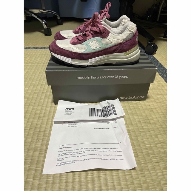 Kith New balance 992 M992KB 【新品、本物、当店在庫だから安心