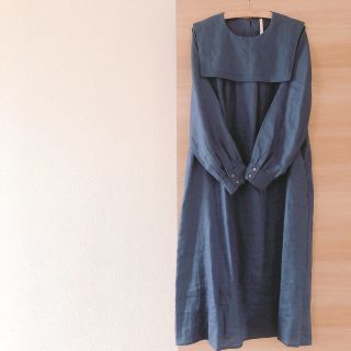 フィグロンドン(fig London)のfig London morning LINEN sailor dress(ロングワンピース/マキシワンピース)