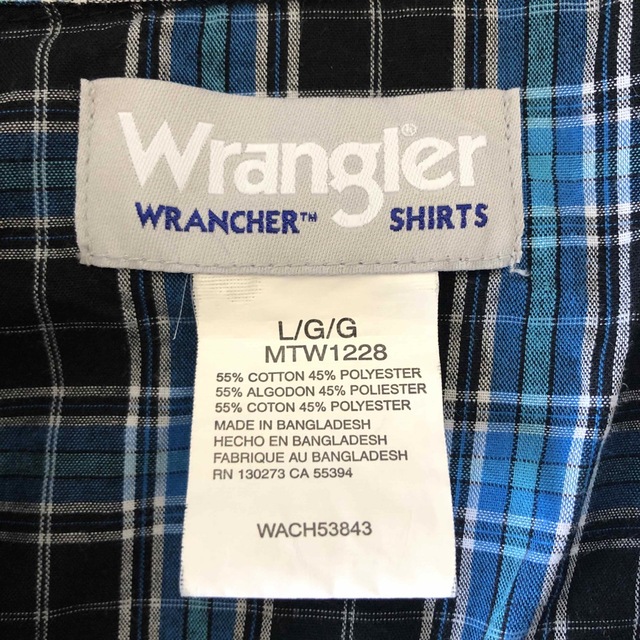 Wrangler(ラングラー)のラングラー　Wrangler  ウェスタン シャツ　長袖　チェック メンズのトップス(シャツ)の商品写真