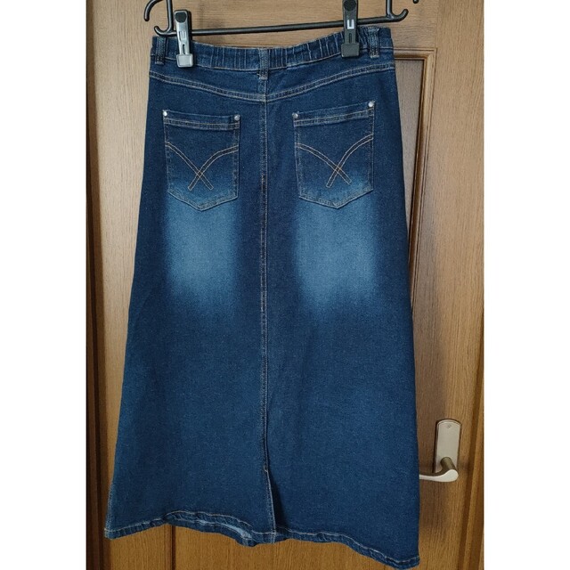ストレッチデニムロングスカート/Mサイズ レディースのスカート(ロングスカート)の商品写真
