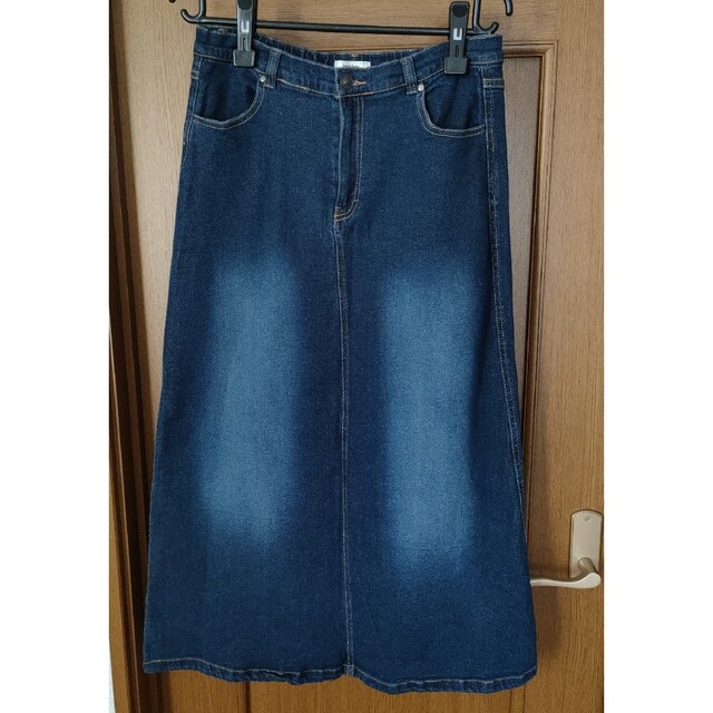 ストレッチデニムロングスカート/Mサイズ レディースのスカート(ロングスカート)の商品写真