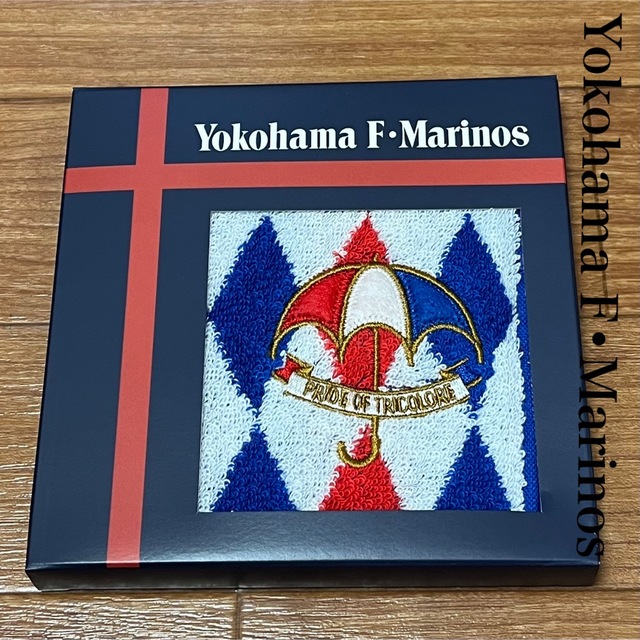 【横浜Ｆ•マリノス】オフィシャルトリパラ刺繍ミニタオル スポーツ/アウトドアのサッカー/フットサル(応援グッズ)の商品写真