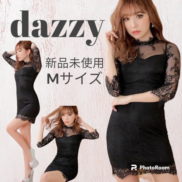 dazzy store(デイジーストア)の【本日限定価格】新品未使用 dazzyレースシースルータイトミニドレス レディースのフォーマル/ドレス(ミニドレス)の商品写真