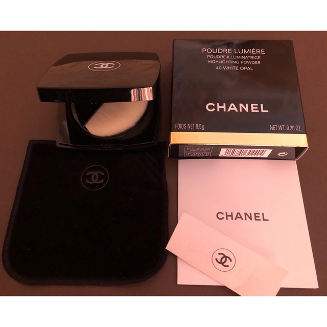 CHANEL(シャネル)のCHANEL　シャネル　プードゥル ルミエール　40　ホワイト　オパール コスメ/美容のベースメイク/化粧品(フェイスパウダー)の商品写真