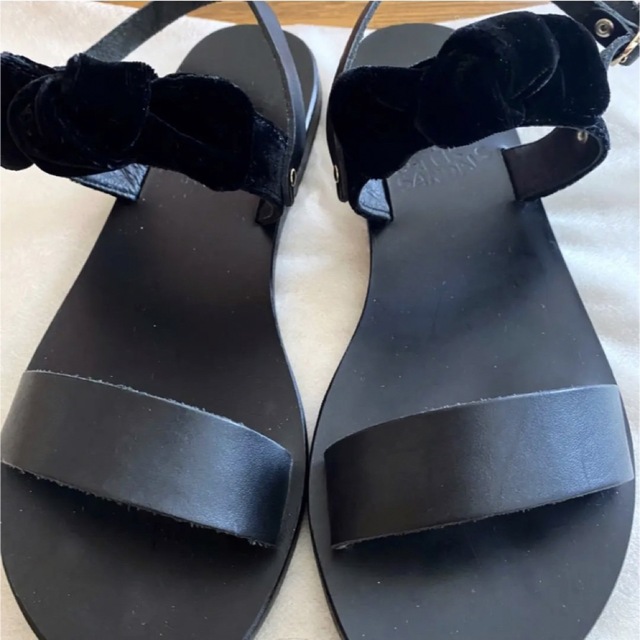 ANCIENT GREEK SANDALS】ストラップフラットサンダル 37 - サンダル