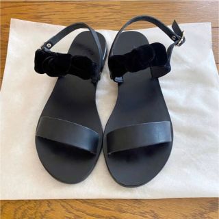 アパルトモンドゥーズィエムクラス(L'Appartement DEUXIEME CLASSE)の【ANCIENT GREEK SANDALS】ストラップフラットサンダル 37(サンダル)