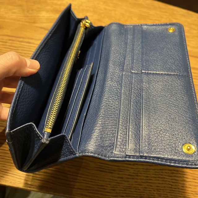 プラダ／ネイビー長財布・カードケース付き 2