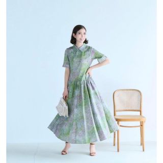 Drawer - ☆seventen セブンテン アートプリントワンピース パープル S