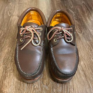 ティンバーランド(Timberland)のティンバーランド　TRAD HS 3 EYE LUG ブラウン(デッキシューズ)