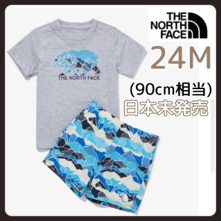 ザノースフェイス(THE NORTH FACE)の【新品】ノースフェイスベビー上下セットアップ半袖Tシャツ90cm(Tシャツ/カットソー)