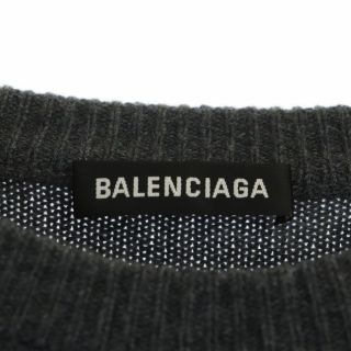 BALENCIAGA 定価15万 カレッジロゴ 刺繍ニットセーター バレンシアガ