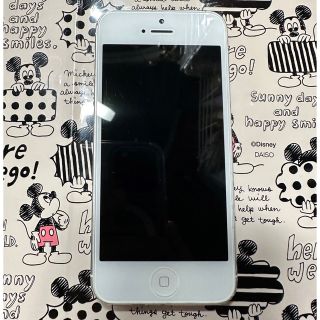 アイフォーン(iPhone)のiPhone５/シルバー　ジャンク(スマートフォン本体)