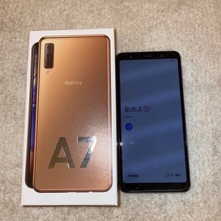 SAMSUNG Galaxy A7 ゴールド SM-A750C(スマートフォン本体)