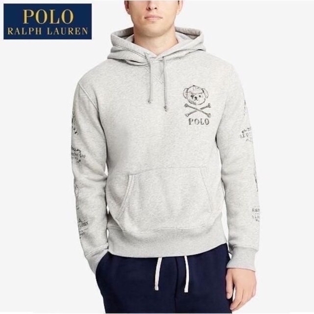 POLO RALPH LAUREN 美品 希少 Ｍ スケッチ ポロベア スウェット パーカー ポロ ラルフローレンの通販 by  ババンギダ三世屋｜ポロラルフローレンならラクマ