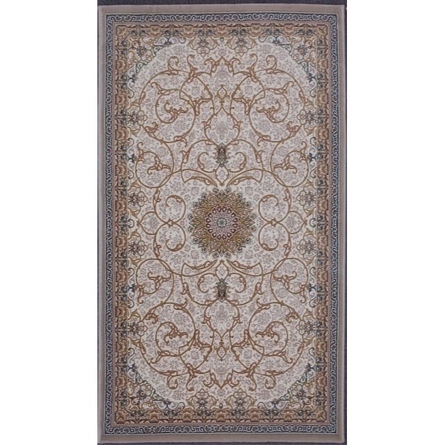 144万ノット、立体柄 !本場 イラン産 絨毯!70×120cm-202511-