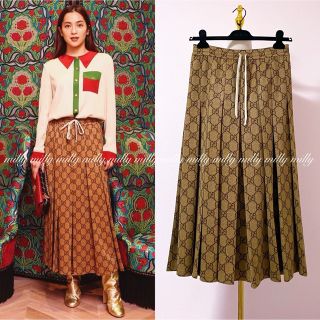 【GUCCI】GGテクニカルジャージースカート 【GUCCI】GGテクニカルジャージースカート