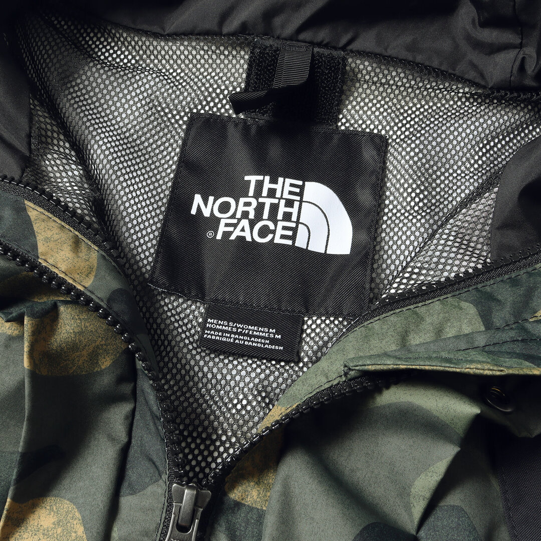 THE NORTH FACE ノースフェイス ジャケット カモフラージュ マウンテンライトジャケット 1994 SEASONAL RETRO  MOUNTAIN LIGHT JACKET USA企画 19AW オリーブグリーンワックスドカモプリント ブラック S パーカー ...