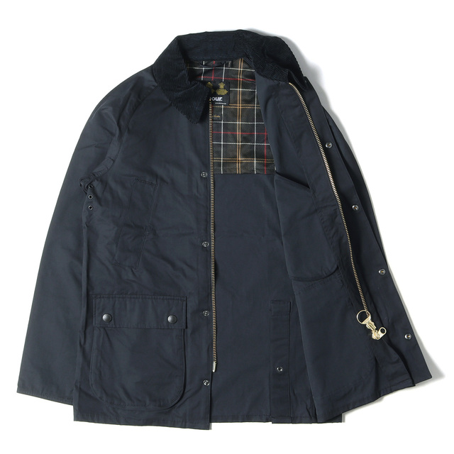 Barbour(バーブァー)のBARBOUR バブアー ジャケット ビデイル スリムフィット ピーチド BEDALE SL PEACHED 2201152 22SS ネイビー 紺 38 アウター ブルゾン コート 【メンズ】【中古】 メンズのジャケット/アウター(カバーオール)の商品写真