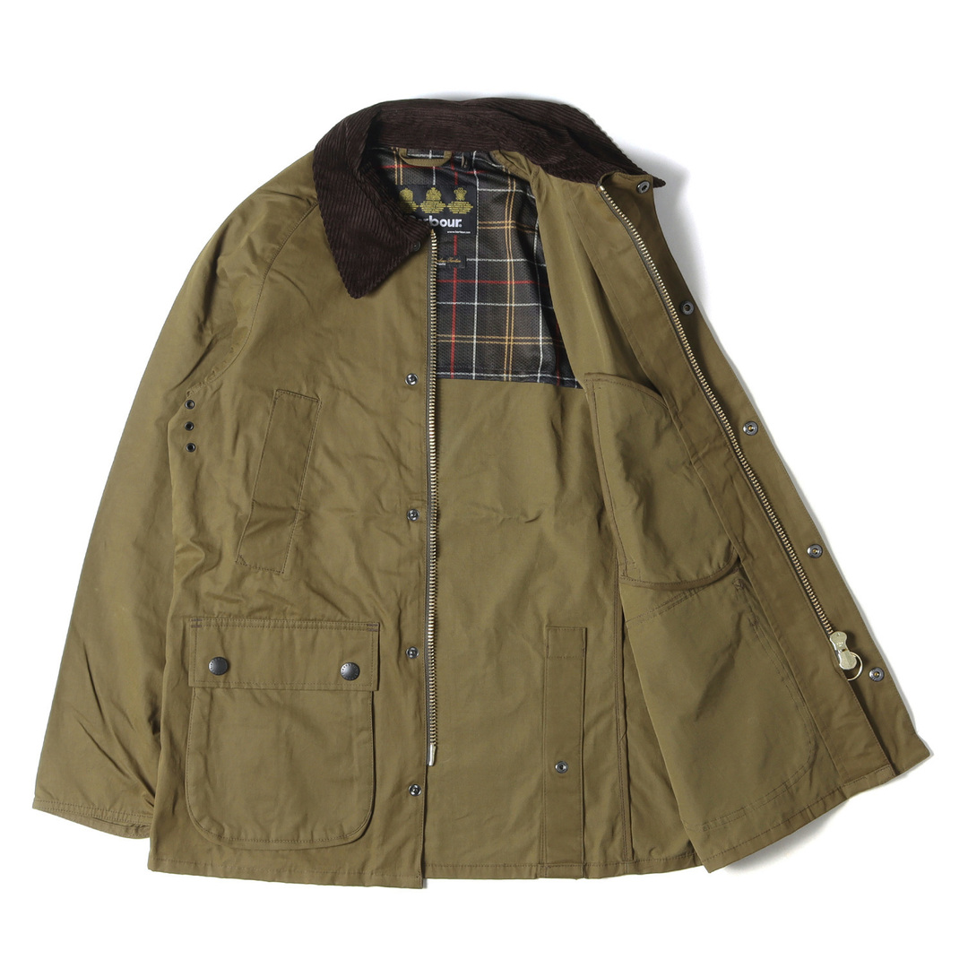 BARBOUR バブアー ジャケット ビデイル スリムフィット ピーチド BEDALE SL PEACHED 2201152 ノンワックス 22SS  カーキ 36 アウター ブルゾン コート【メンズ】【中古】