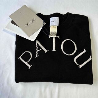 パトゥ(PATOU)の22AW 新品未着用 黒M PATOU パトゥジャンパー ロゴ 長袖ニット(ニット/セーター)