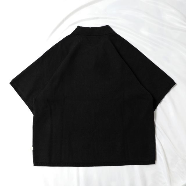 DESCENDANT(ディセンダント)の未使用｜Standard Cloth｜ポロシャツ｜オーバーサイズ｜黒 メンズのトップス(ポロシャツ)の商品写真